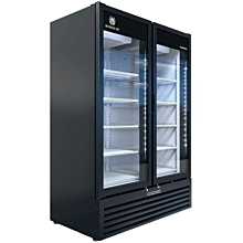 Beverage-Air MT53-1B 54 inch Marketeer Series Black Refrigerated Glass Door Merchandiser with LED Lighting