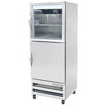 Beverage Air RID18HC-HGS 27.25" One Section Pass Thru Refrigerator, (1) Glass Door, (1) Solid Door, Right Hinge, 115v