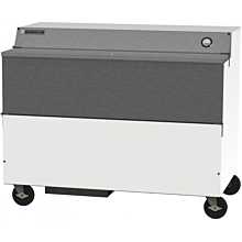 Beverage-Air SMF58HC-1-W-02 58 inch White 1-Sided Forced Air Milk Cooler with Stainless Steel Interior