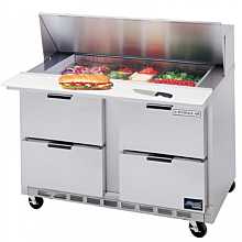 Beverage Air SPED48-12-4 48" Refrigerated Sandwich Prep Table