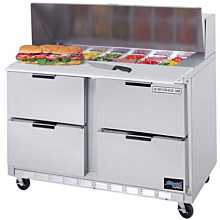 Beverage Air SPED48-18M-4 48" Refrigerated Sandwich Prep Table