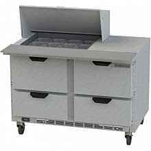 Beverage-Air SPED48HC-12M-4 48 inch 4 Drawer Mega Top Refrigerated Sandwich Prep Table