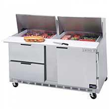 Beverage Air SPED60-24M-2 60" Refrigerated Sandwich Prep Table