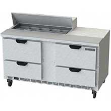 Beverage-Air SPED60HC-10-4 60 inch 4 Drawer Refrigerated Sandwich Prep Table