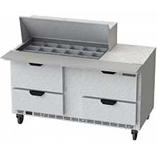 Beverage-Air SPED60HC-18M-4 60 inch 4 Drawer Mega Top Refrigerated Sandwich Prep Table