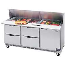 Beverage Air SPED72-18-4 72" Refrigerated Sandwich Prep Table