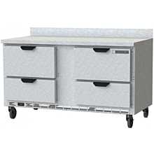 Beverage Air WTFD60AHC-4-FIP 14.75 cu ft Worktop Freezer w/ (2) Section & (4) Drawers, 115v