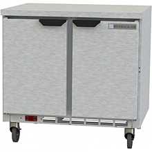 Beverage Air WTR36AHC-FLT 36" Worktop Refrigerator w/ (2) Section, 115v