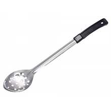 Winco BHPN-11 11" Stainless Steel Perforated Basting Spoon with Plastic Handle