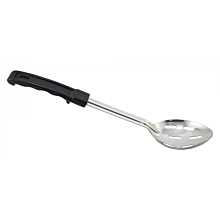 Winco BHSP-13 13" Standard Duty Slotted Stainless Steel Basting Spoon with Coated Handle