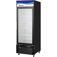 Blue Air BKGM23B-HC 27" Black Swing Glass Door Merchandiser Refrigerator - 23.0 Cu. Ft.