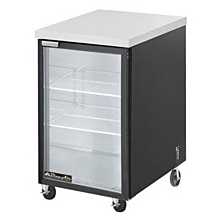 Blue Air BBB23-1SG-HC 23" Stainless Steel One Glass Door Bar and Beverage Cooler - 7.9 Cu. Ft.