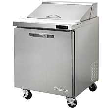 Blue Air BLPT28-HC 28" Refrigerated Sandwich Prep Table with One Swing Door - 7 Cu. Ft.