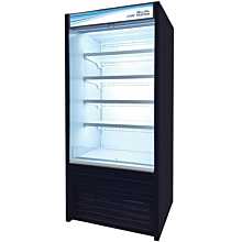 Blue Air BOD-36S 36" Vertical Open-Air Display Cooler with Solid Side Panels - 19.6 Cu. Ft.