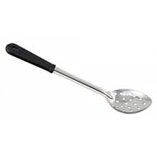 Winco BSPB-13 13" Standard Duty Perforated Stainless Steel Basting Spoon with Coated Handle