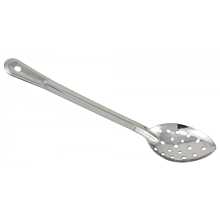 Winco BSPN-11 11" Stainless Steel Perforated Basting Spoon