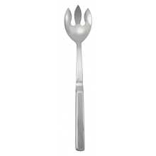 Winco BW-NS3 11-3/4" Hollow Stainless Steel Handle Notched Salad Spoon