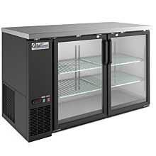 Coldline CBB-60G 60″ Black Counter Height Narrow Glass Door Back Bar Refrigerator