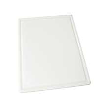 Winco CBI-1824 Grooved White Cutting Board