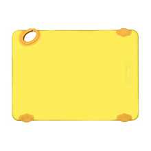 Winco CBK-1218YL Yellow StatikBoard Plastic Cutting Board with Hook
