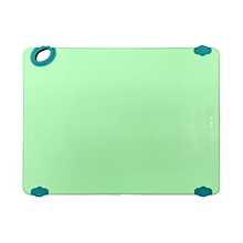 Winco CBK-1520GR Green StatikBoard Plastic Cutting Board with Hook