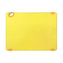 Winco CBK-1520YL Yellow StatikBoard Plastic Cutting Board with Hook
