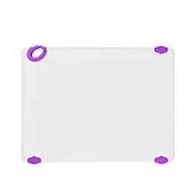Winco CBN-1824PP Purple StatikBoard Cutting Board with Hook