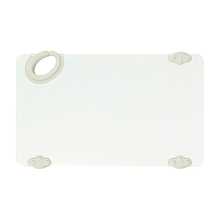 Winco CBN-610WT White StatikBoard Plastic Cutting Board with Hook