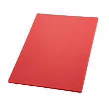 Winco CBRD-1218 Red Plastic Cutting Board