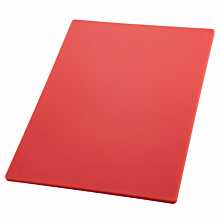 Winco CBRD-1520 Red Plastic Cutting Board