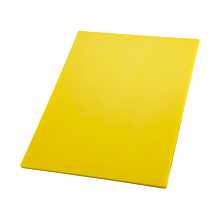Winco CBYL-1520 Yellow Plastic Cutting Board