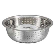 Winco CCOD-11S 5.25 Qt. Stainless Steel Chinese Colander with Small Holes