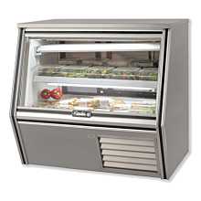 Leader CDL48M 48" Refrigerated Counter Height Raw Meat Deli Case with Gravity Coil Refrigeration