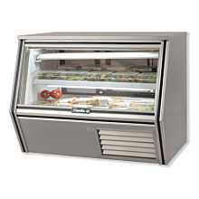 Leader ERCD60ES 60" Refrigerated Counter Height Raw Meat Deli Case with Gravity Coil Refrigeration