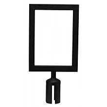 Winco CGSF-12K Black Stanchion Top Sign Frame