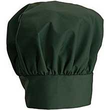 Winco CH-13GN 13" Green Chef Hat with Adjustable Velcro Closure
