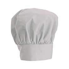 Winco CH-13WH 13" Adjustable Chef Hat w/ Velcro Closure - Poly/Cotton