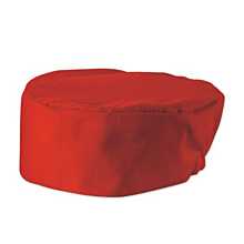 Winco CHPB-3RX Chef's Red Pillbox Hat