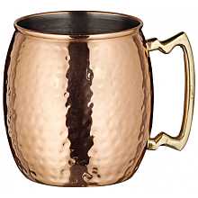 Winco CMM-20H 20 oz. Moscow Mule Mug with Hammered Copper Finish