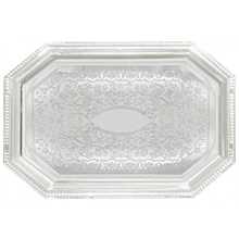 Winco CMT-1217 Octagonal Chrome-Plated Serving Tray