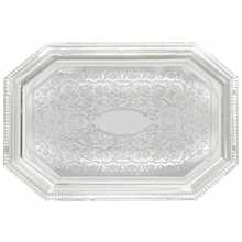 Winco CMT-1420 Octagonal Chrome-Plated Serving Tray