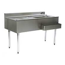 Eagle Group CWS4-18R-7 48" 1800 Series Cocktail Workstation with Cold Plate & Right Side Ice Bin