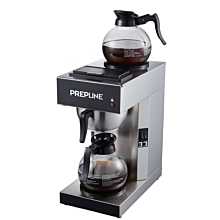 Prepline PCM2D-1 Pourover Coffee Maker with 2 Decanters and Warmers - 120V