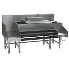 Eagle Group CCS-72-2 72" Spec-Bar Combination Cocktail Station with 18" Recesssed Workboard