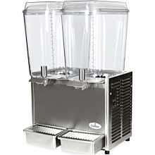 Crathco D25-3 17.5" Pre-Mix Cold Beverage Dispenser w/ (2) 5 gal Bowls & Stainless Side Panels, 115v