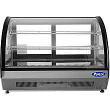 Atosa CRDC-46 35" Refrigerated Countertop Curved Glass Display Case - 4.6 Cu. Ft.