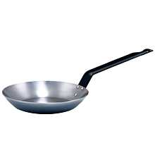 Winco CSFP-11 10-3/8" Polished Carbon Steel French Style Fry Pan
