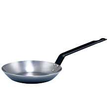 Winco CSFP-8 8-5/8" Polished Carbon Steel French Style Fry Pan