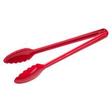 Winco CVST-12R 12" Red Polycarbonate Serving Tongs
