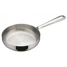 Winco DCWC-103S Stainless Steel 5" Diameter Mini Fry Pan Serving Dish with Handle